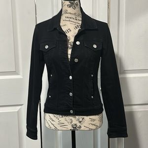 Guess Denim Bodycon Button-Up Jacket